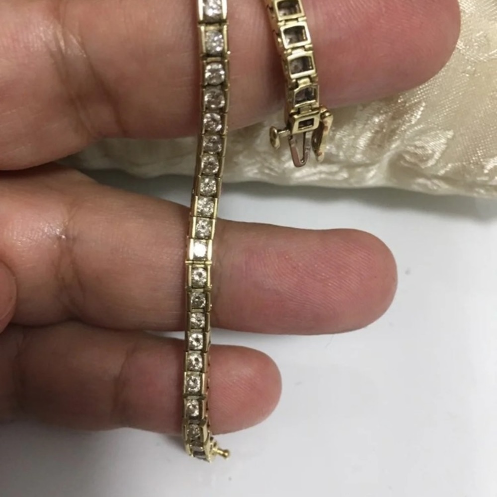 14k 14kt Gold 2.95 Ct. Diamond Bracelet